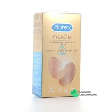 Durex Nude Préservatifs Extra-Lubrification - Vue 360°