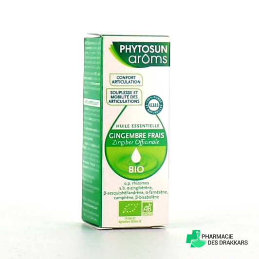 Phytosun aroms huile essentielle gingembre frais Bio