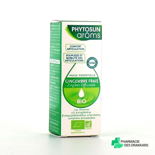 Phytosun aroms huile essentielle gingembre frais Bio