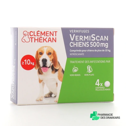 Vermiscan Vermifuge Chien - Vue 360°