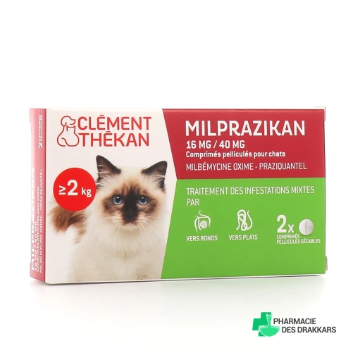 Milprazikan Vermifuge Chat
