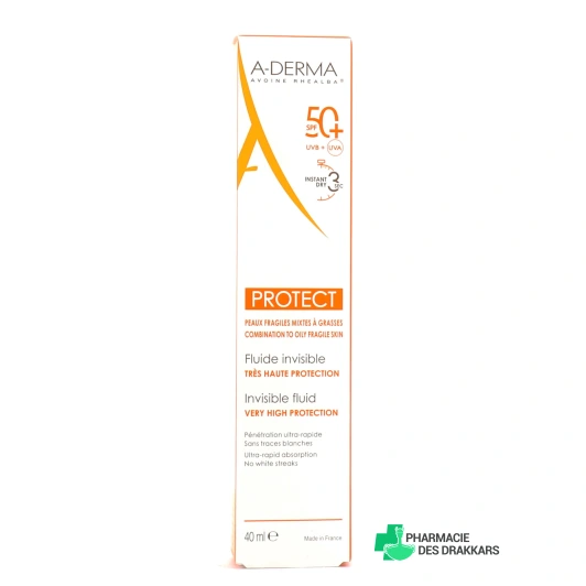A-Derma Protect Fluide Invisible SPF 50+
