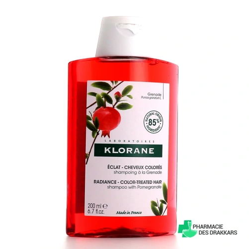 Klorane Shampoing Grenade Éclat Cheveux colorés