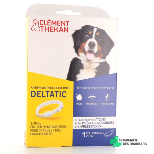 Clément Thékan Collier Antiparasitaires Deltatic pour Chien