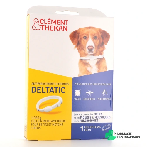Clément Thékan Collier Antiparasitaires Deltatic pour Chien
