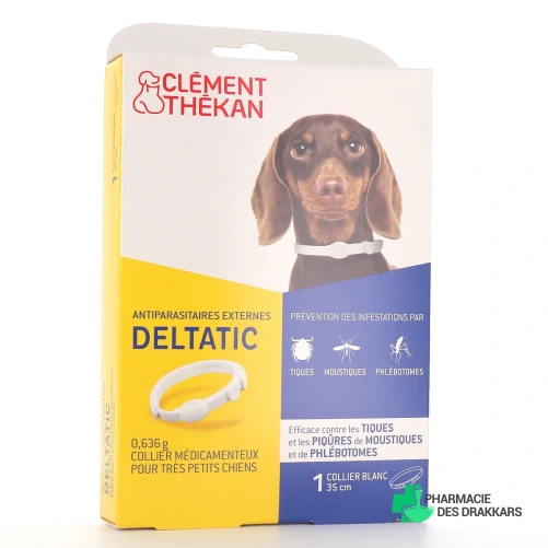 Clément Thékan Collier Antiparasitaires Deltatic pour Chien
