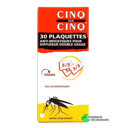 Cinq sur Cinq Recharge plaquettes pour diffuseur électrique