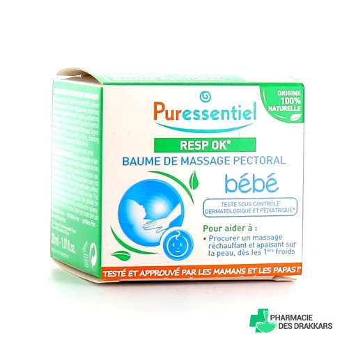 Puressentiel Resp'OK Baume de massage pectoral bébé