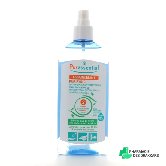 Lotion Spray Antibactérien Assainissant Mains et Surfaces