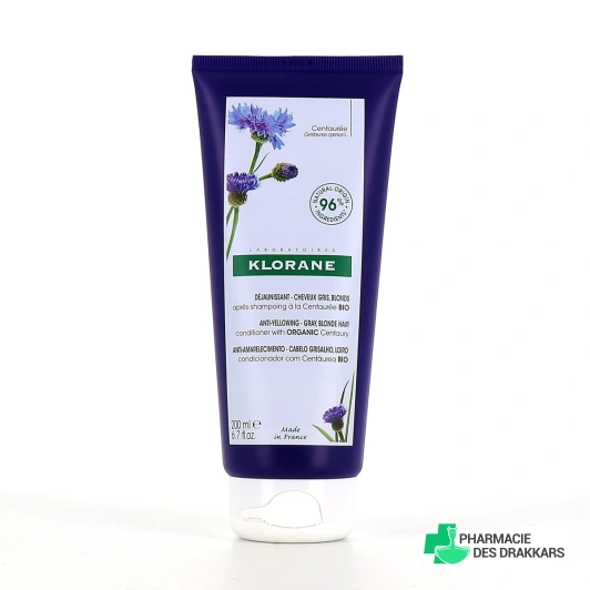 Klorane Après-shampoing Déjaunissant à la Centaurée Bio