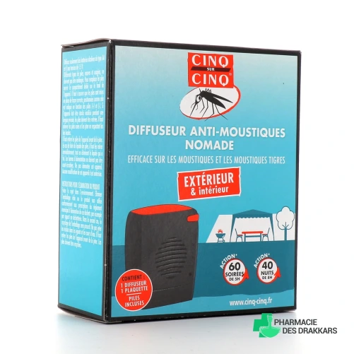 Cinq sur Cinq Diffuseur anti-moustiques nomade