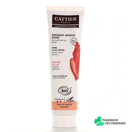 Cattier Masque Argile Rose Bio
