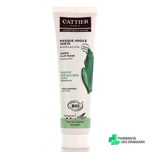 Cattier Masque Argile Verte Bio