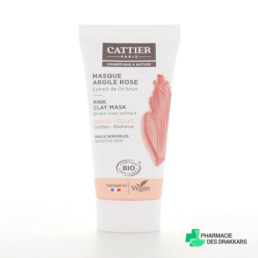 Cattier Masque Argile Rose Bio