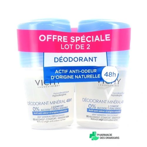 Vichy Déodorant Minéral 48h sans sels d'aluminium