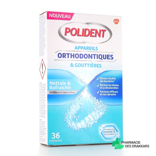 Polident Nettoyant Appareils orthodontiques et Gouttières