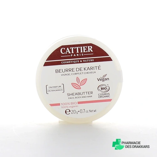 Cattier Beurre de Karité 100% Bio