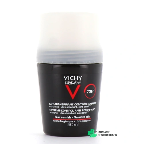 Vichy Homme Anti-Transpirant 72h Contrôle Extrême
