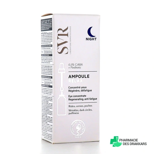 SVR Ampoule Relax Concentré Yeux Nuit Sérum