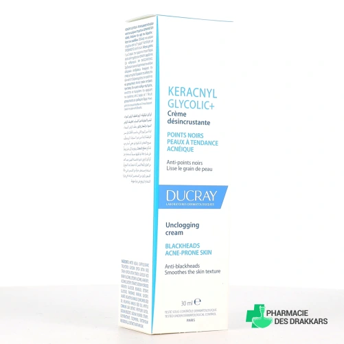 Ducray Keracnyl Glycolic+ Crème Désincrustante