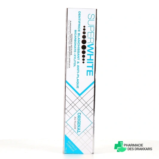 Superwhite Original au fluor dentifrice blanchissant et anti-plaque