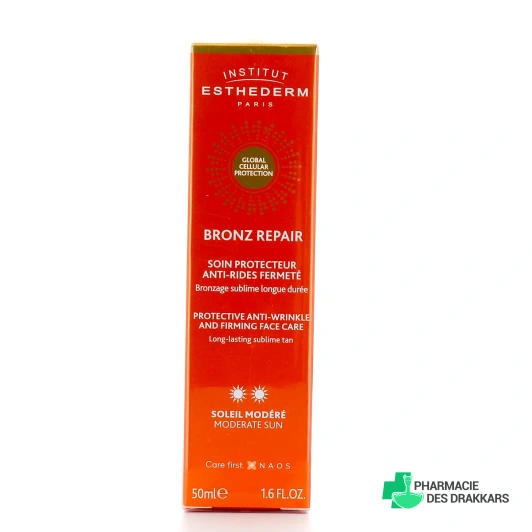 Institut Esthederm Bronz Repair Soin Protecteur Anti-Rides Fermeté Soleil Modéré