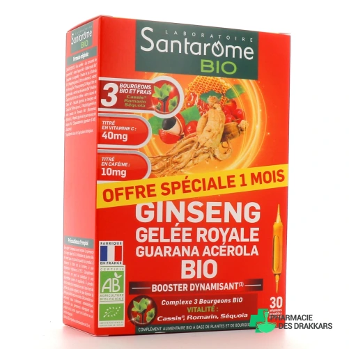 Santarome Bio Ginseng Gelée Royale Guarana Acérola