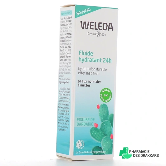 Weleda Fluide Hydratant 24h Figuier de Barbarie Bio