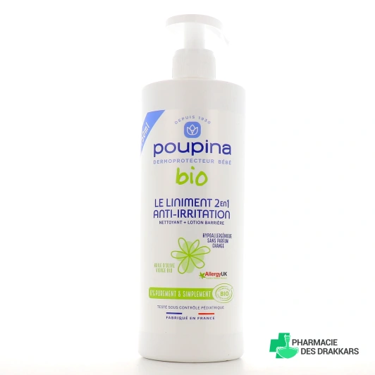Poupina Liniment Bio 2 en 1 Anti-Irritation