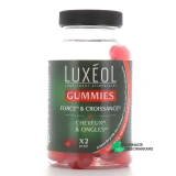 Luxéol Gummies Force et Croissance Cheveux et Ongles - Vue 360°