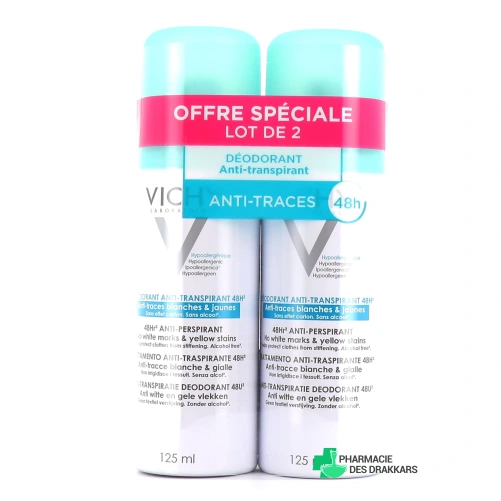 Vichy Déodorant Anti-Transpirant 48h Anti-traces