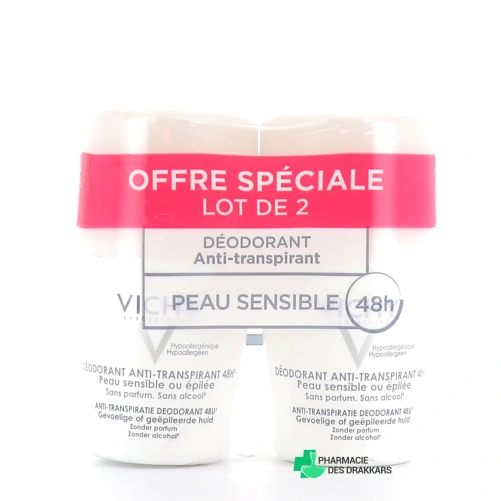 Vichy Déodorant Anti-Transpirant 48h Peau Sensible