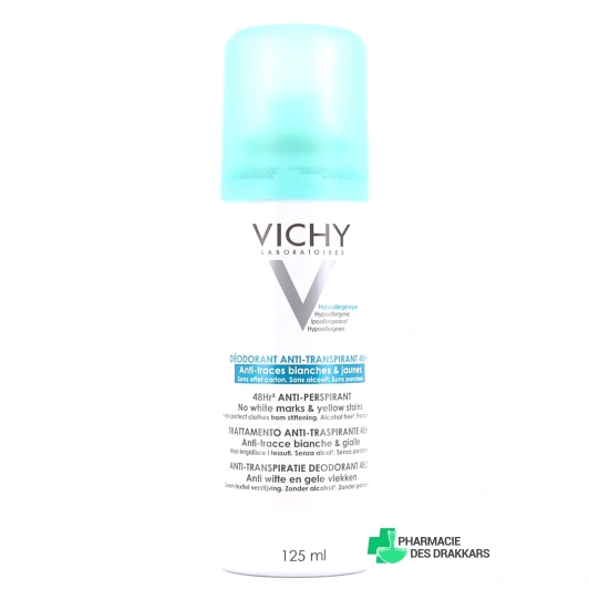Vichy Déodorant Anti-Transpirant 48h Anti-traces