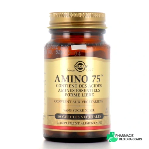 Solgar Amino 75 Complexe d'acides aminés