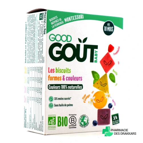 Good Goût Biscuits Bio Bébé Formes et Couleurs