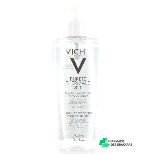 VICHY Pureté thermale 3 en 1 Solution micellaire démaquillante
