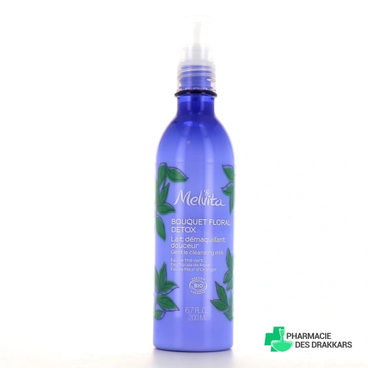 Melvita Bouquet Floral Détox Lait démaquillant