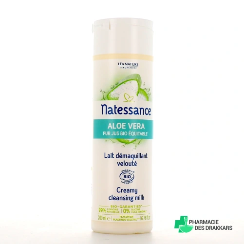 Natessance Lait Démaquillant Velouté Aloe Vera