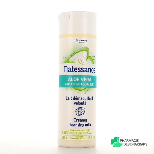 Natessance Lait Démaquillant Velouté Aloe Vera