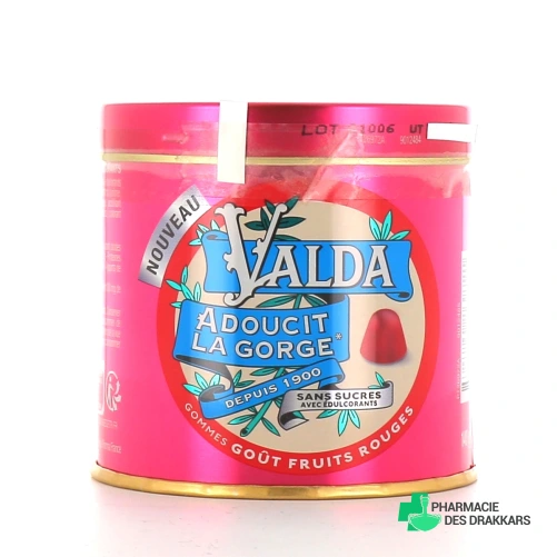 Valda Gommes à mâcher sans sucres Fruits Rouges