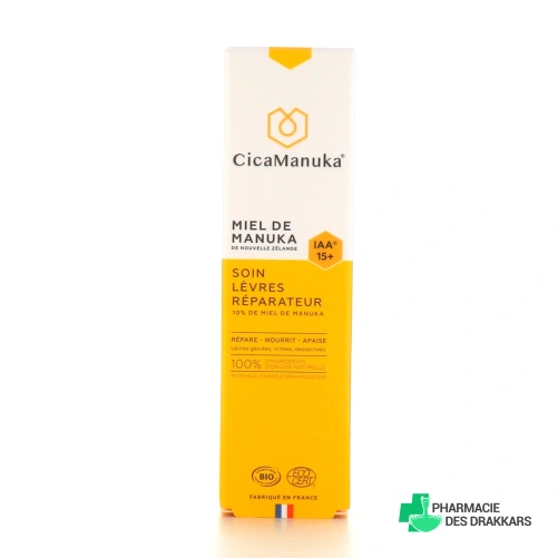 CicaManuka Soin Lèvres Réparateur Bio