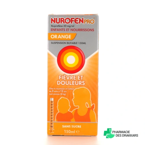 NurofenPro 20mg/ml suspension buvable sans sucre