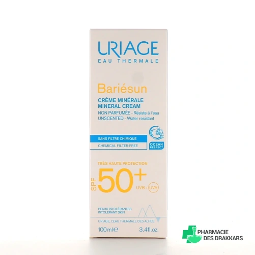Uriage Bariésun Crème Solaire Minérale SPF 50+