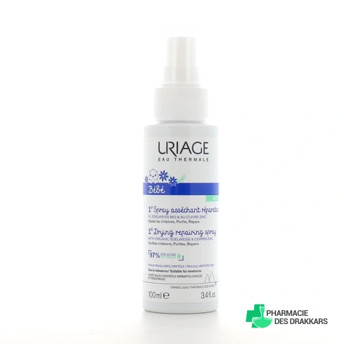Uriage Bébé 1er Spray Asséchant Réparateur