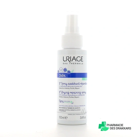 Uriage Bébé 1er Spray Asséchant Réparateur