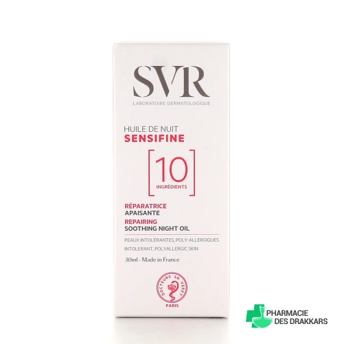 SVR Sensifine Huile de Nuit Réparatrice Apaisante