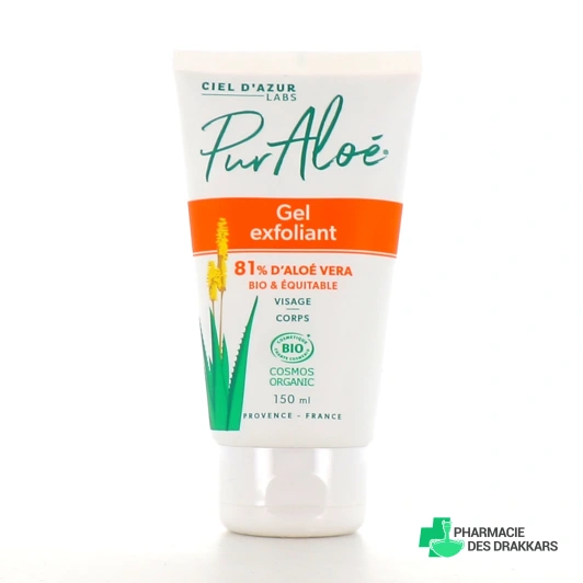Pur Aloé Gel Exfoliant Bio 81 % Aloe Vera Natif