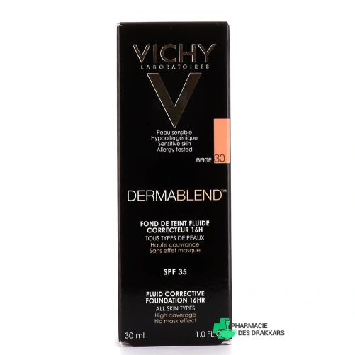 Vichy Dermablend Fond de teint fluide correcteur 16h