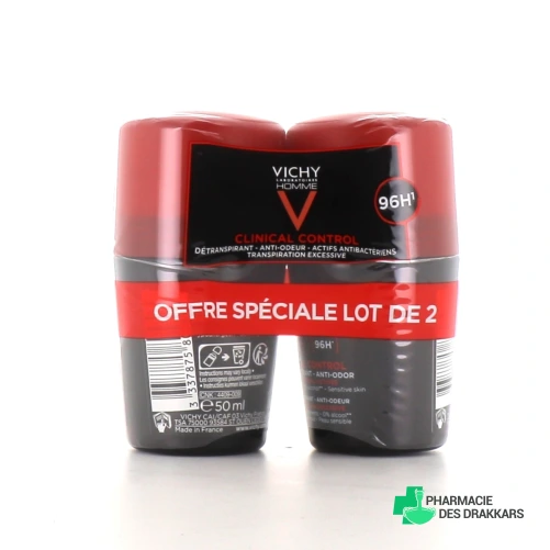 Vichy Clinical Control Détranspirant anti-odeur Homme 96h