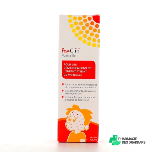 PoxClin Varicelle Mousse Anti-Démangeaisons